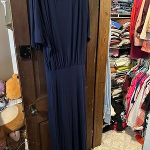 Elegant Navy Blue Maxi Dress